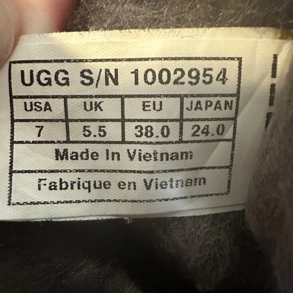 UGG‎ Australia Bailey Bow II Grey Suede Mid Calf Boots Womens Double Bows